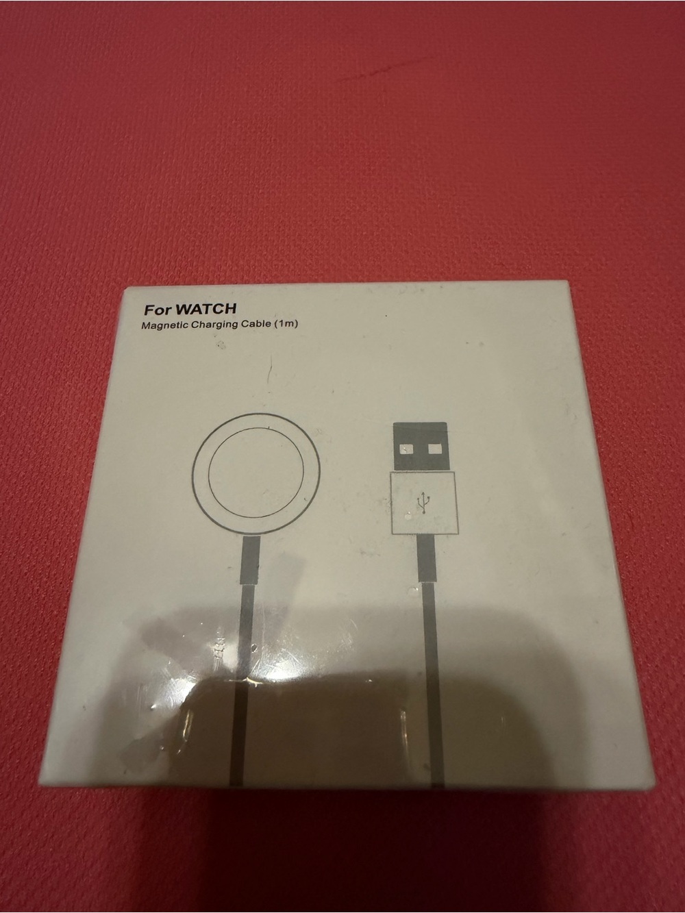 Magnetic Watch Charging Cable - White